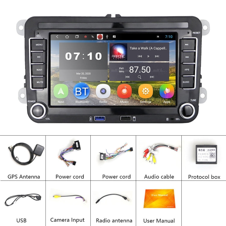 Suitable for Volkswagen 7-inch Car Multimedia Player Navigation Bluetooth Reversing Integrated Machine Android 10.0, 1+16G, 2+16G, 2+32G Suitable for Volkswagen 7-inch Car Multimedia Player Navigation Bluetooth Reversing Integrated Machine Android 10.0, 1+16G, 2+16G, 2+32G